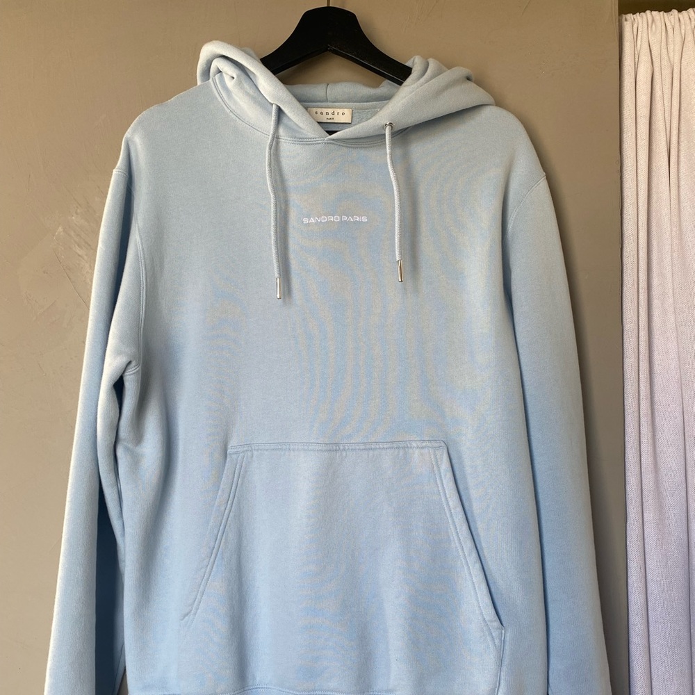 Light Blue Sandro Hoodie / Sweatshirt